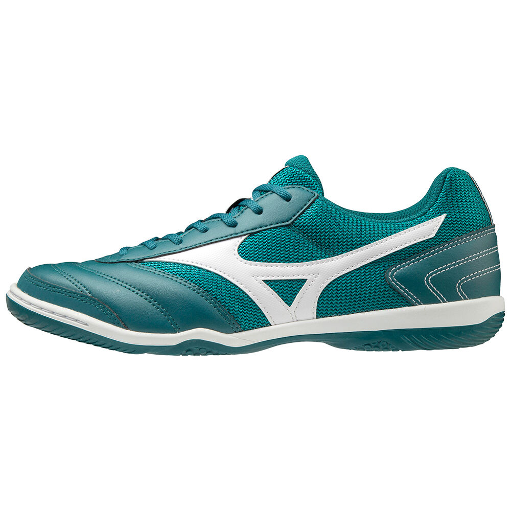 Scarpe Calcio Mizuno MRL Sala Club IN Uomo - Verdi/Bianche - 65478-YZXG